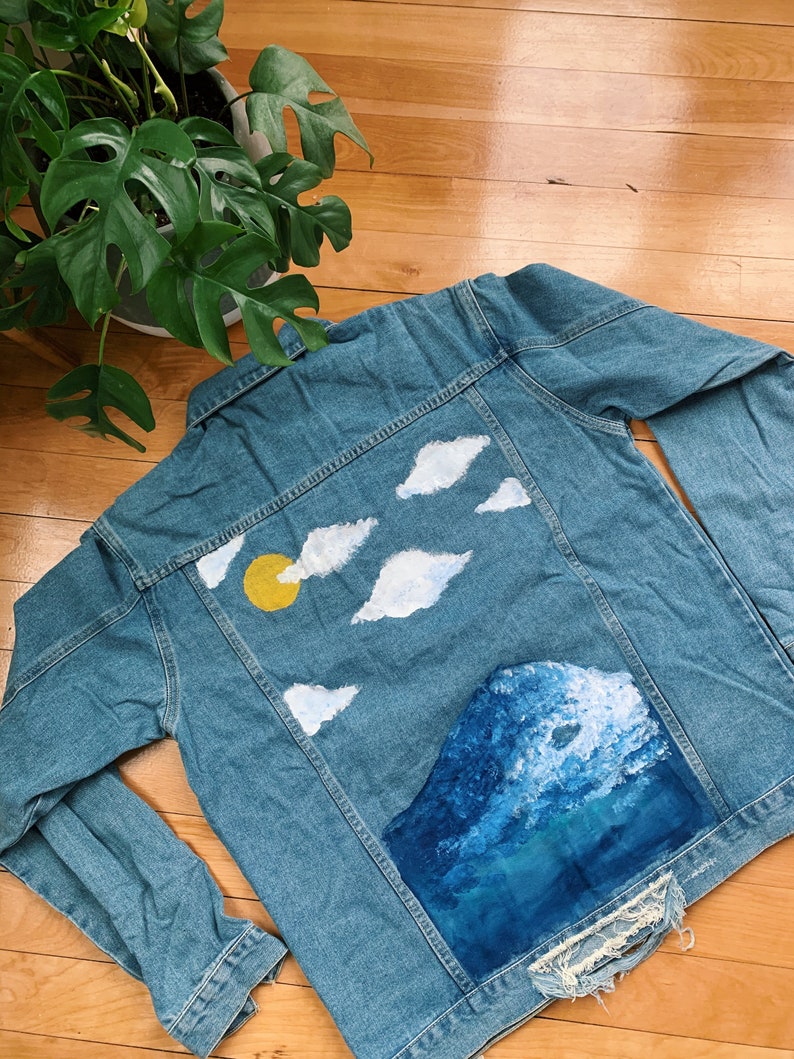 Custom Painted Jean Jacket Etsy