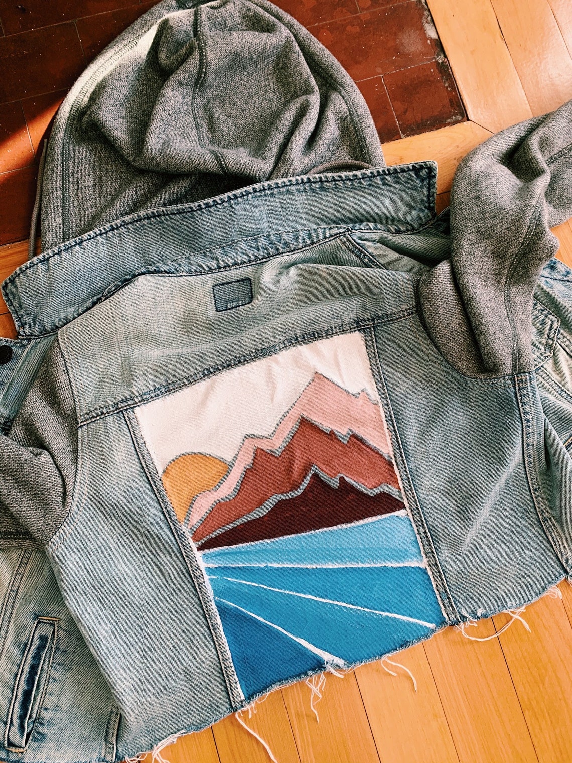 Custom Painted Jean Jacket Etsy