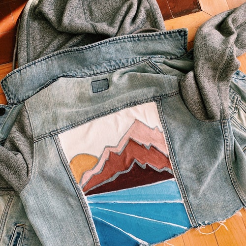 Custom Painted Jean Jacket Etsy