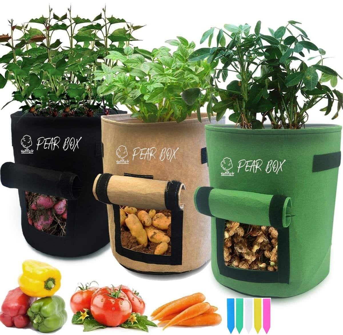 Potato Planter Grow Bags 37 Litre (Set of 2) Non - Woven Aeration Fabric  Pots