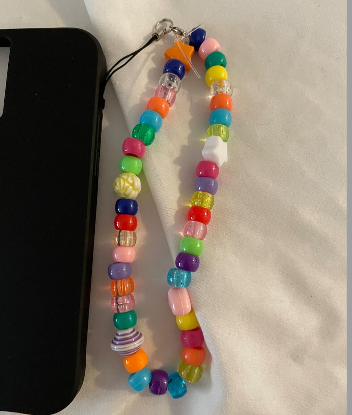 Custom phone beaded charms strap lanyard y2k Etsy