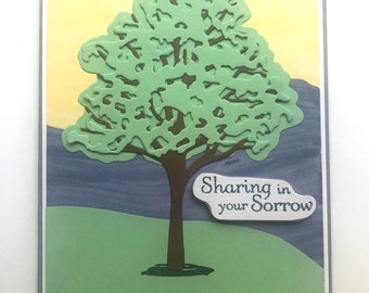 Personalized Sympathy Card: Sharing in Your Sorrow