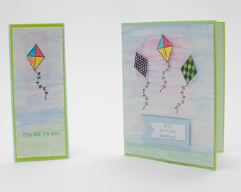 Handmade Teacher Appreciation Card: Soaring Kites