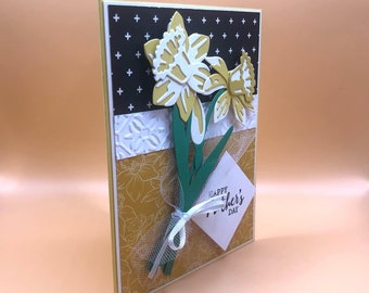 Handmade Mother’s Day Card: Daffodil Bouquet