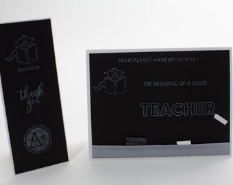 Personalized HandmadeTeacher Appreciation Card: Chalkboard