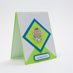 Novo cartão de bebê personalizado feito à mão: Sweet Baby!