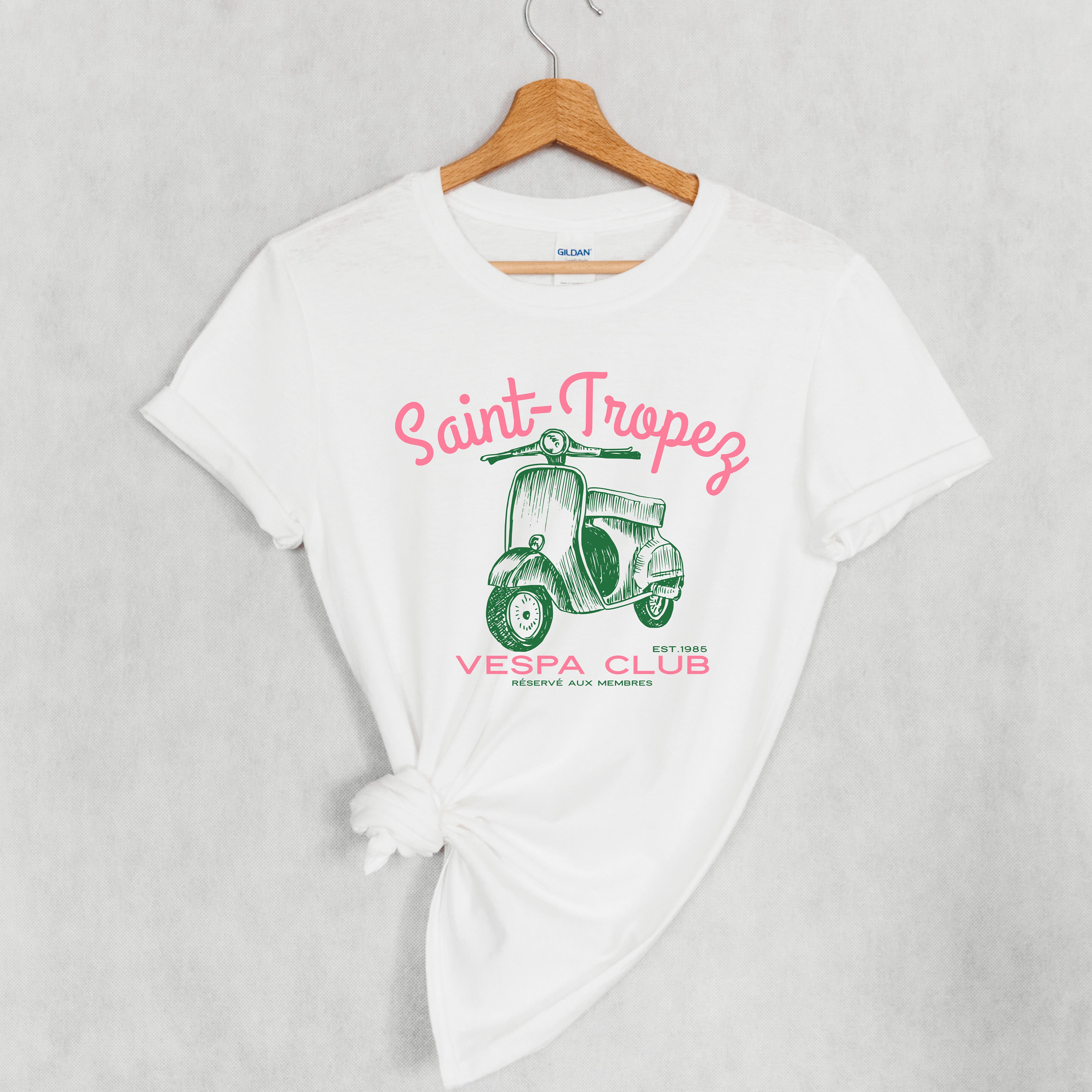 bericht volwassen Te voet Saint Tropez Vespa Club Shirt French Travel Tee Brunch Retro - Etsy