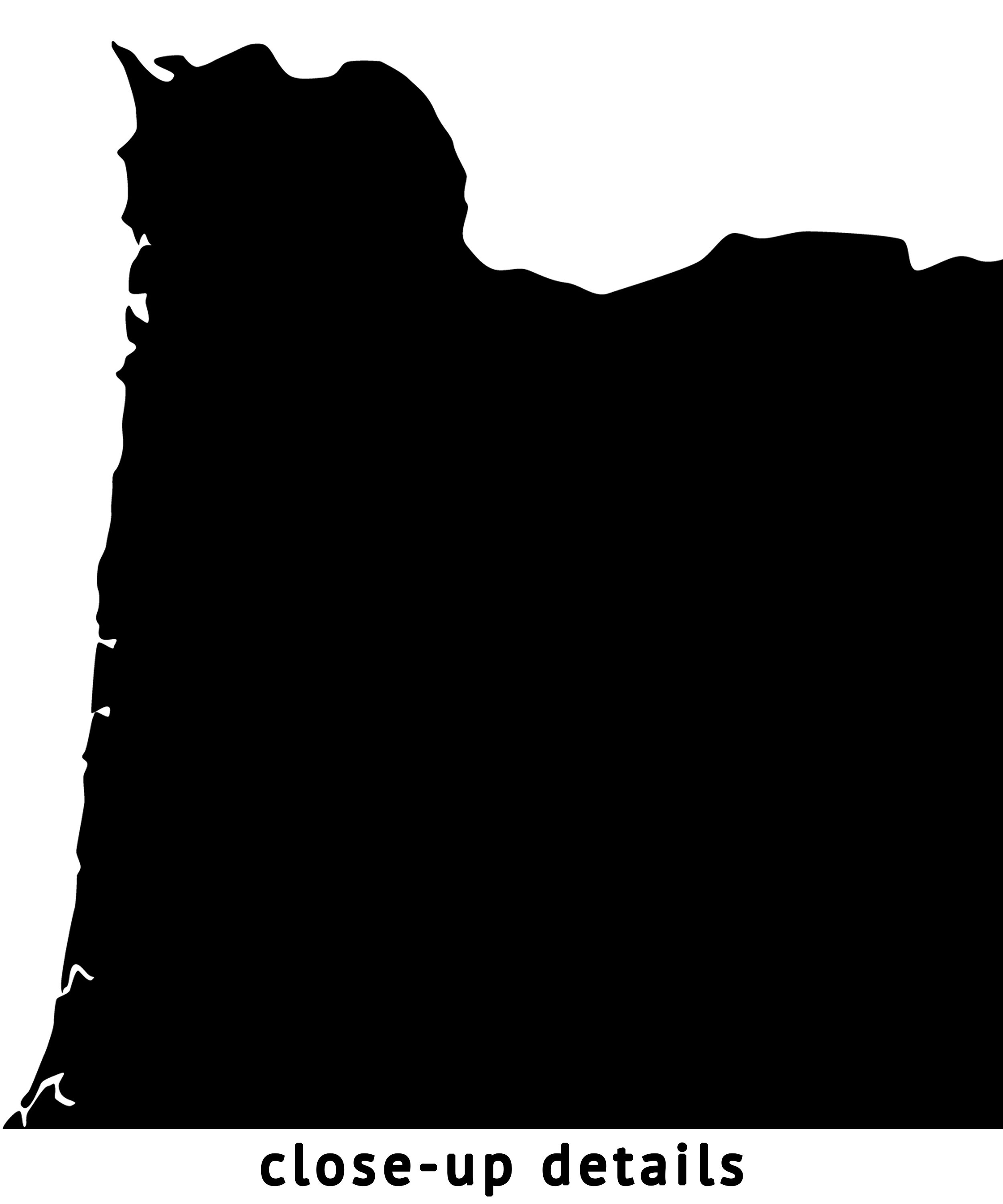 Oregon Map Black and White Minimalist Oregon Wall Art - Etsy