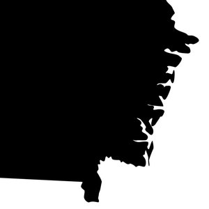 Georgia Map, Black and White, Minimalist, Georgia Map Wall Art, Map of