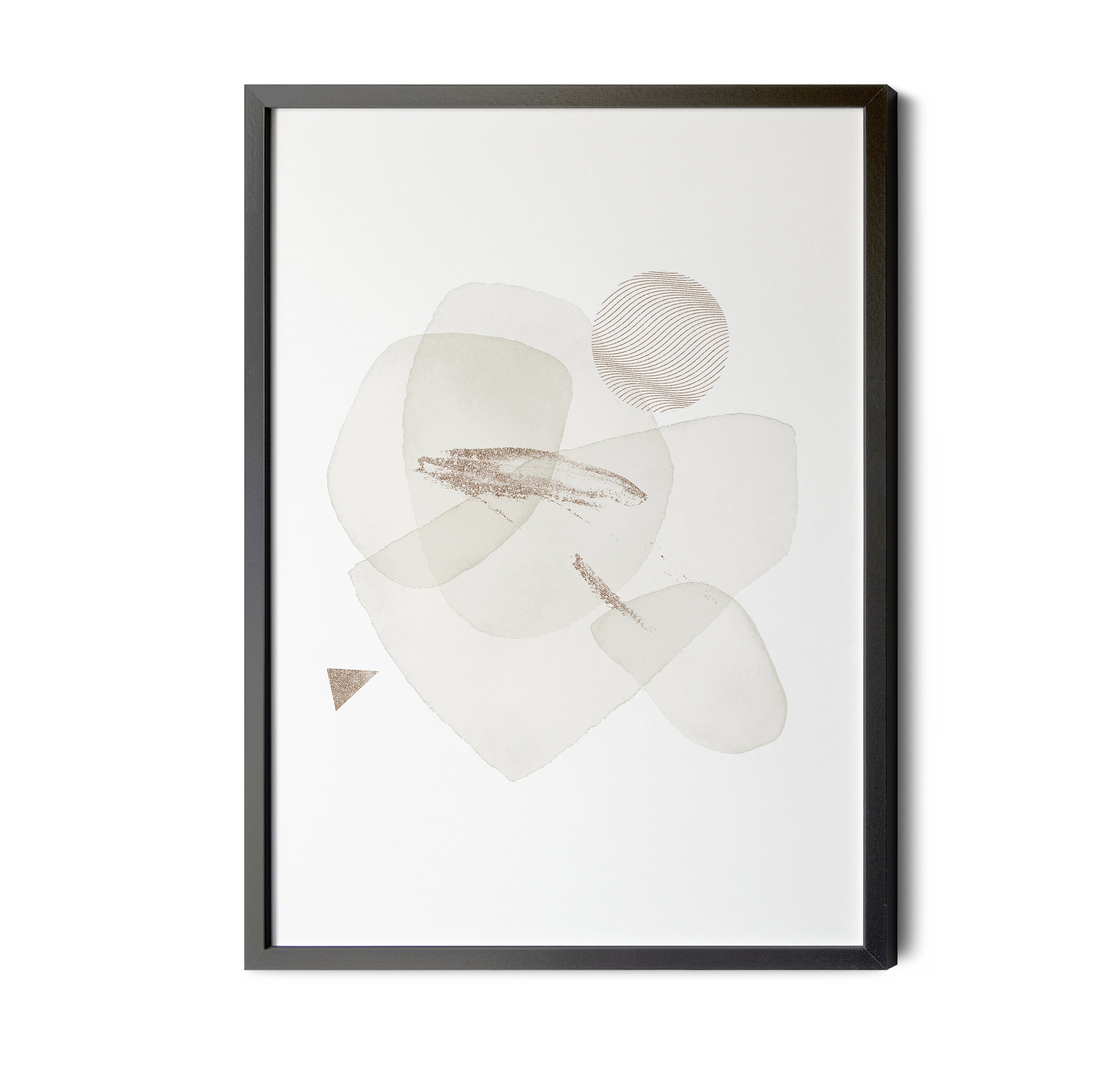 White and Gold Wall Decor Gold Foil Texture Abstract Art Etsy