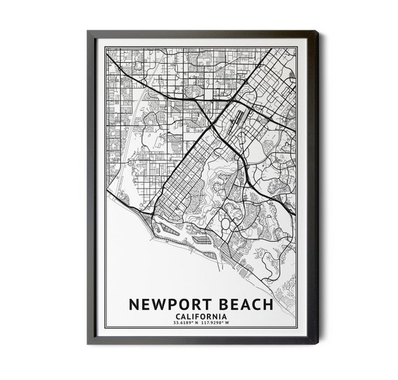 Street Map Of Newport Beach Il Hbr5 