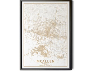 Mcallen City Map - Etsy