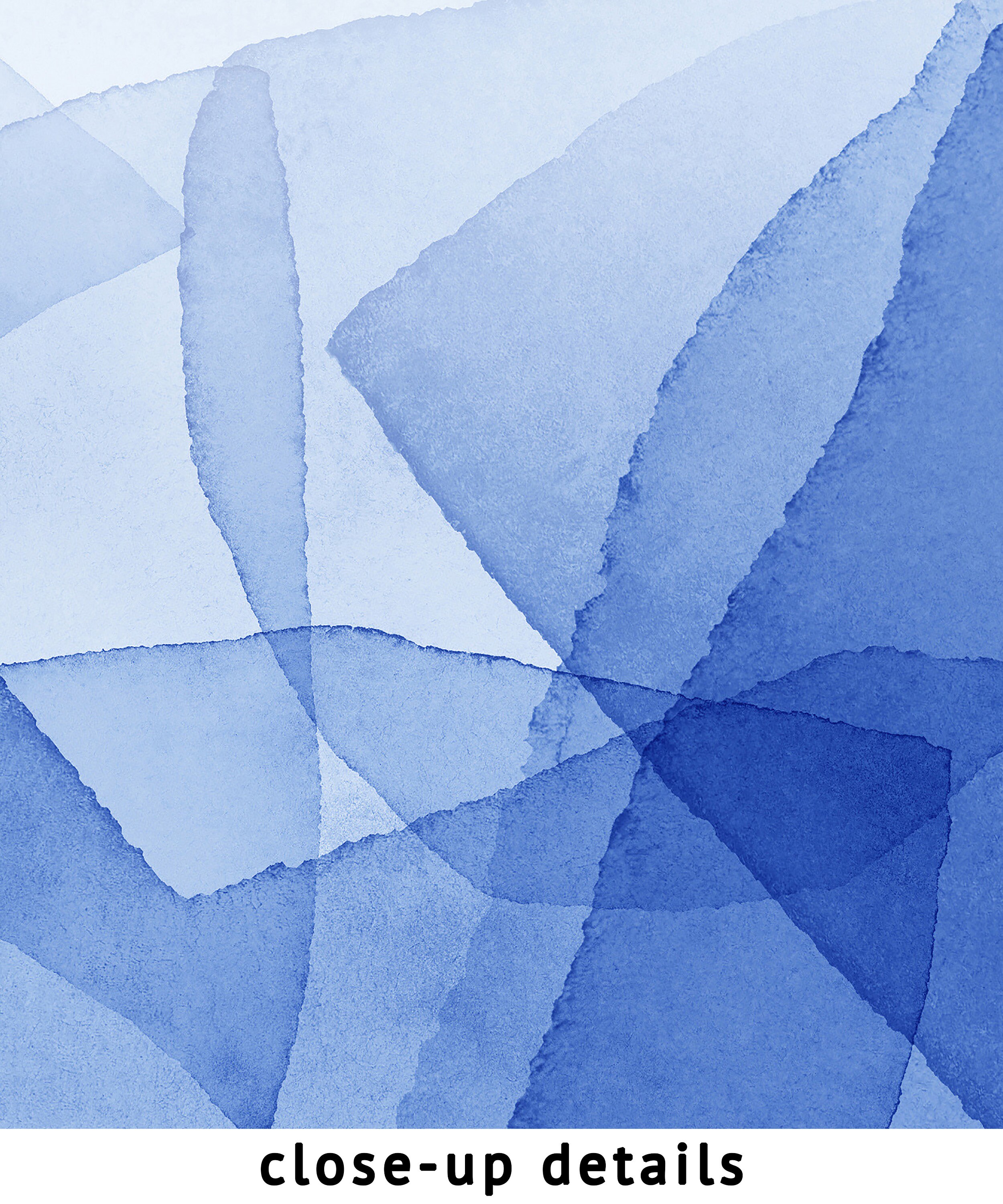 Blue Abstract Wall Art Contemporary Art Modern Painting | Etsy