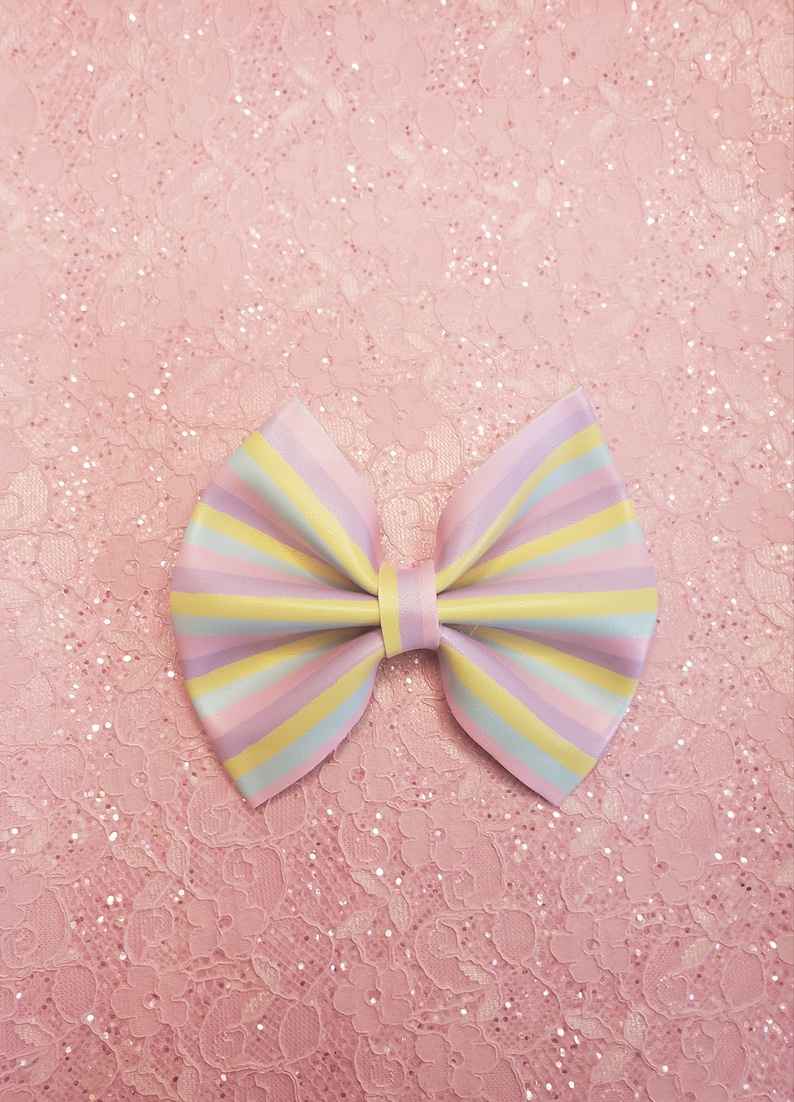 Easter Stripes Hair Bow
