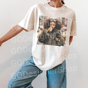 Funny Doll Meme Shirt, Black Doll Coffee Aesthetic Tee, Funny Cat Mom Meme Shirt, Sarcastic Humor Graphic Tee, Comfort Colors Trendy Shirt Ivory