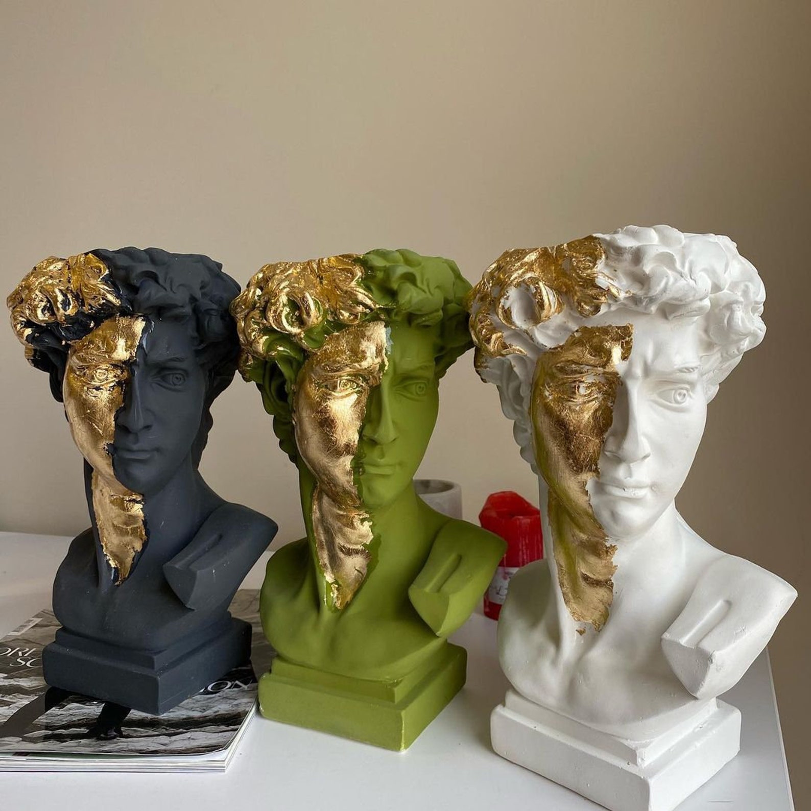 David vase statue sculptures flower pot home decoration Etsy