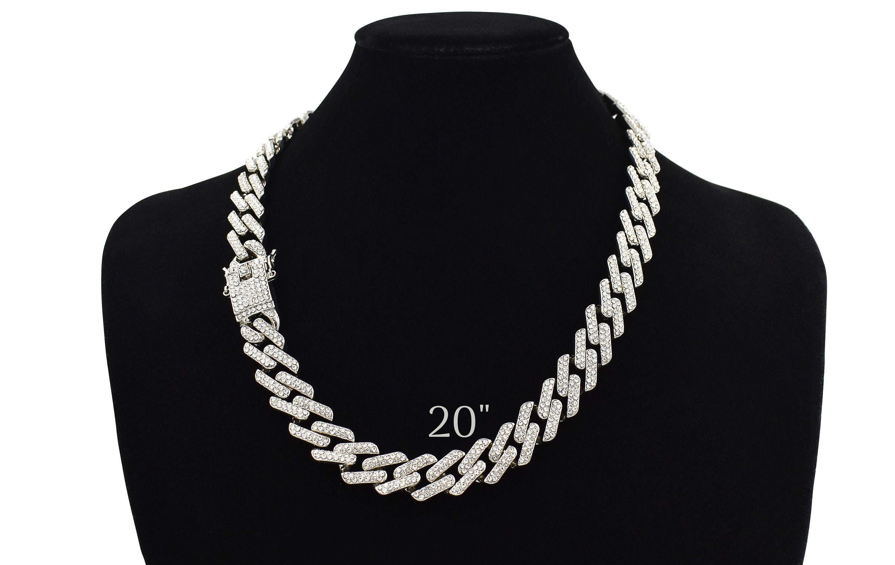 Iced Out Prong Link - Etsy Iced Out Prong Link - Etsy