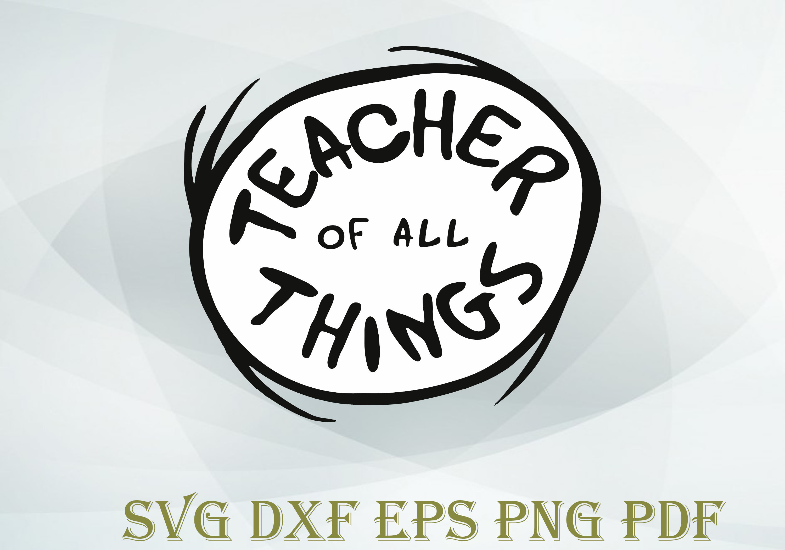 Teacher Of All Things Svg Dr Seuss Svg Dr Seuss Teacher | Etsy