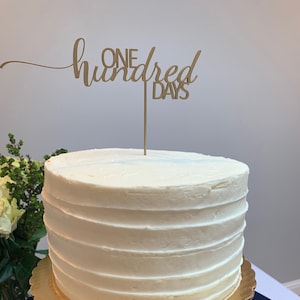 One Hundred Days Cake Topper