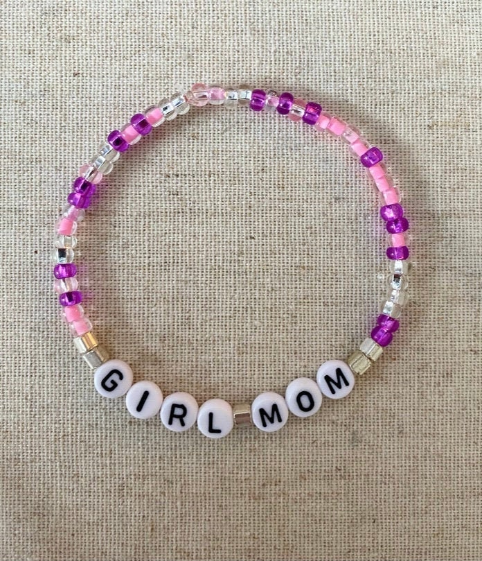 Girl Mom Bracelet Etsy
