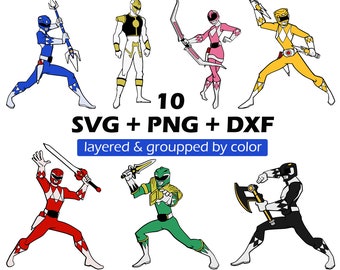 Download Power Rangers Svg Etsy