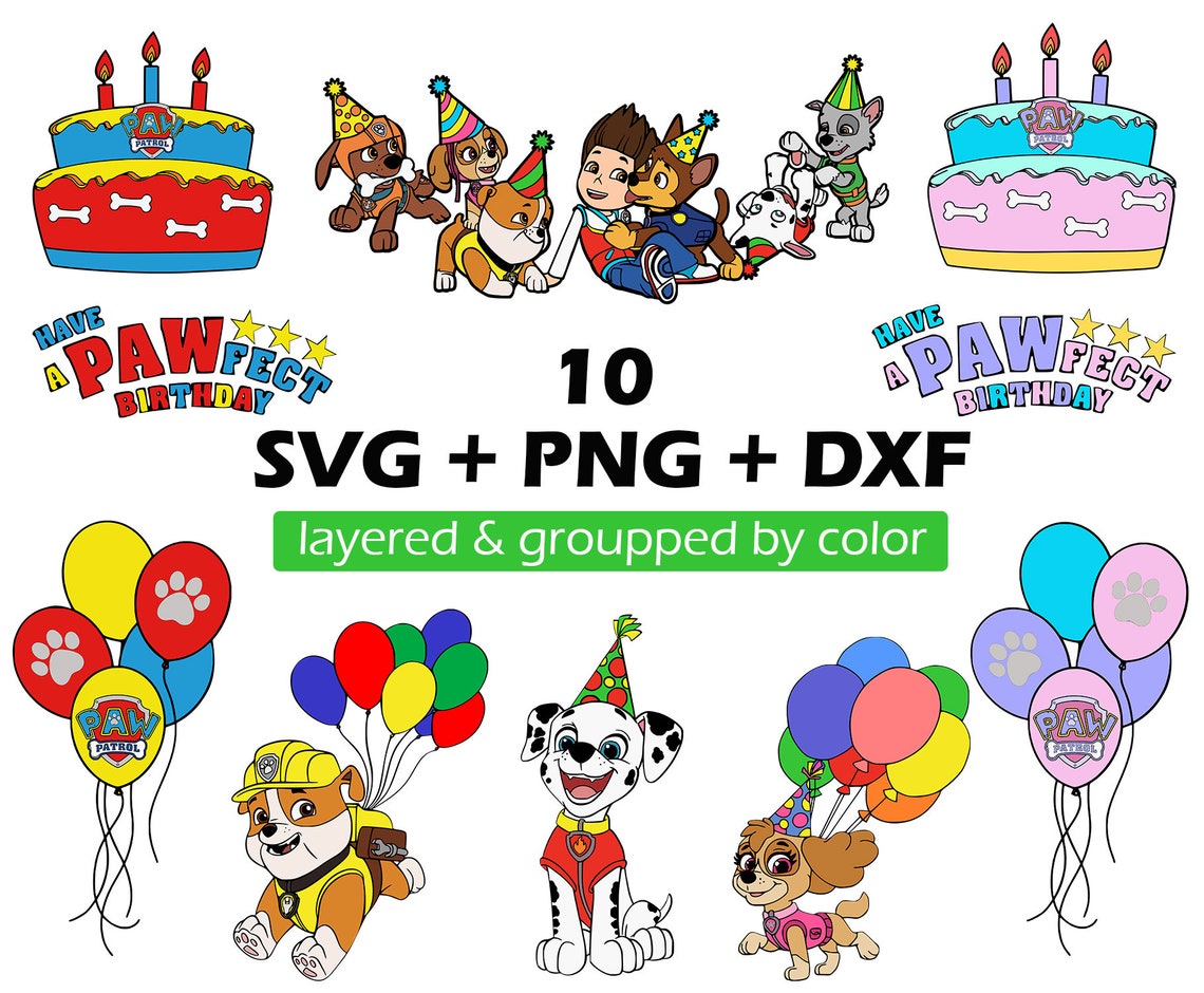 paw patrol birthday svg images free paw patrol birthday svg images free