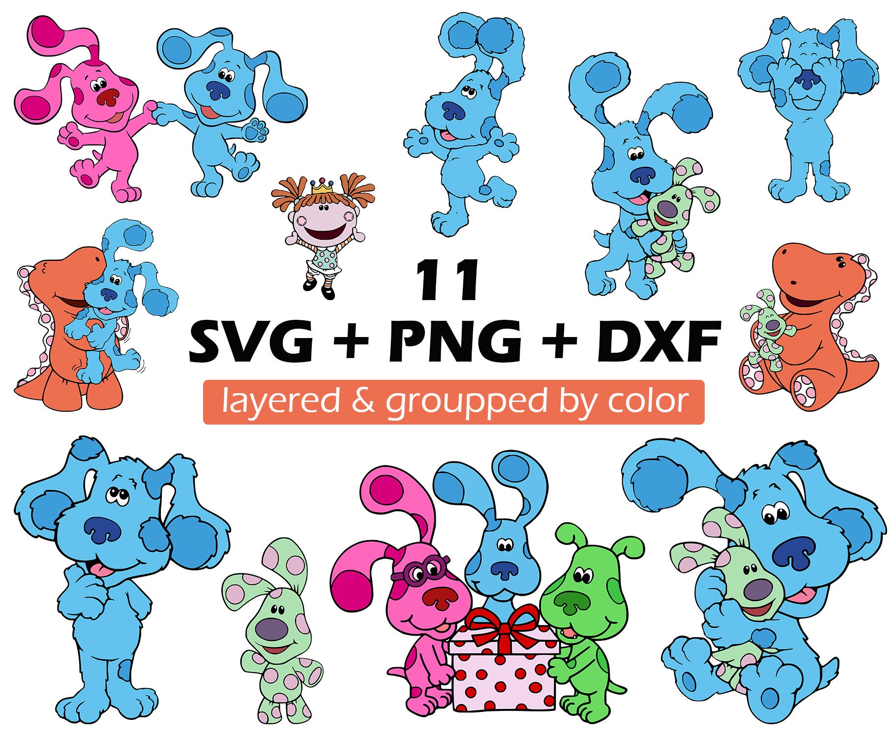 Download Blues clues svg | Etsy