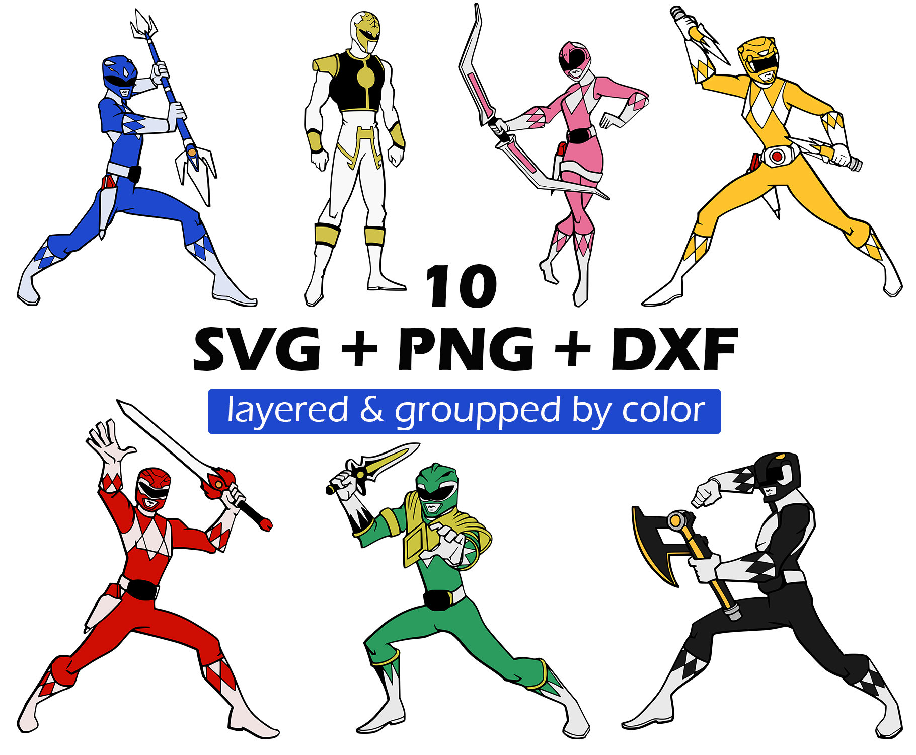 Power Ranger svg Etsy