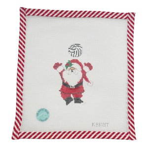 Volleyball Santa Needlepoint Canvas