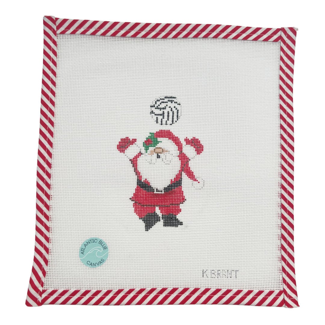 Volleyball Santa Needlepoint Canvas