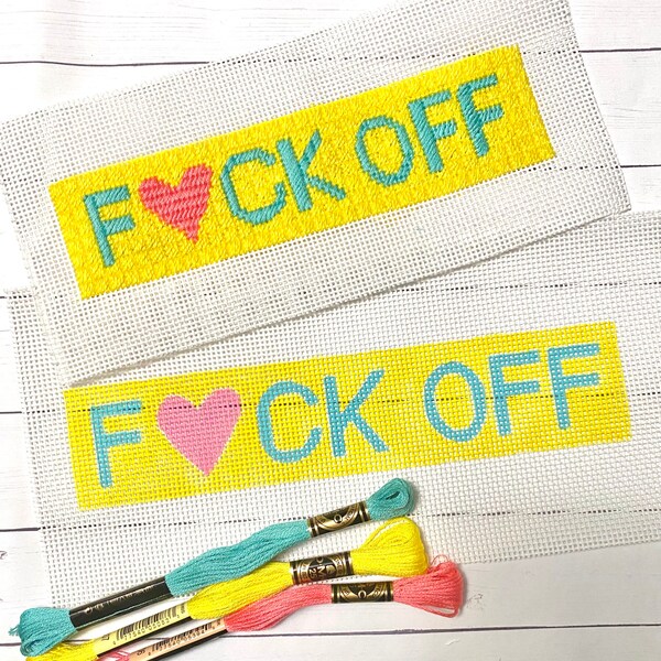 Needlepoint Key Fob Etsy