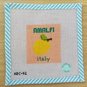 Amalfi Travel Book needlepoint kit