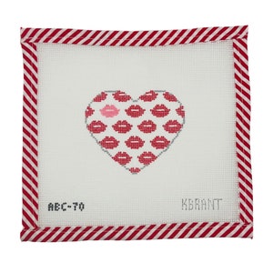Lips & Kisses Heart - Red