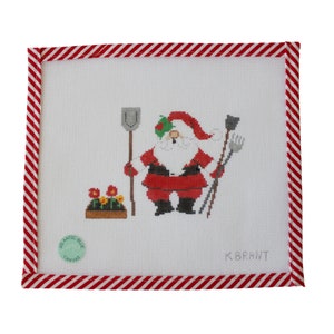 Garden Santa Needlepoint Canvas