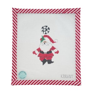 Soccer Santa Needlepoint Canvas
