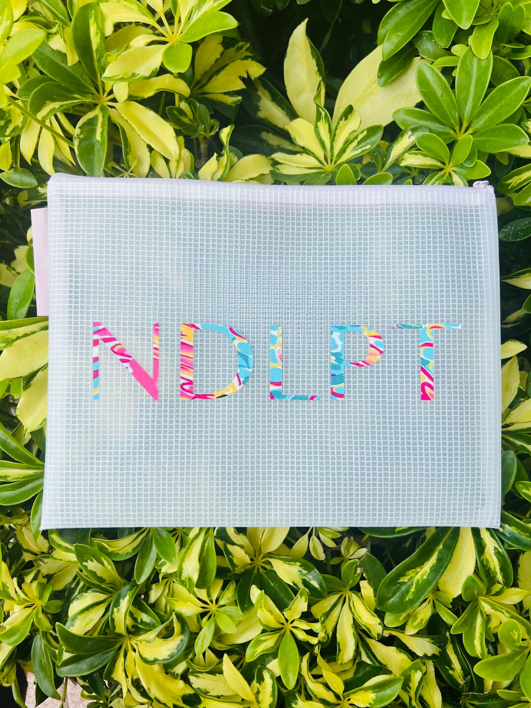 XL Floral Font Needlepoint Stash Project Bag Storage NDLPT Etsy