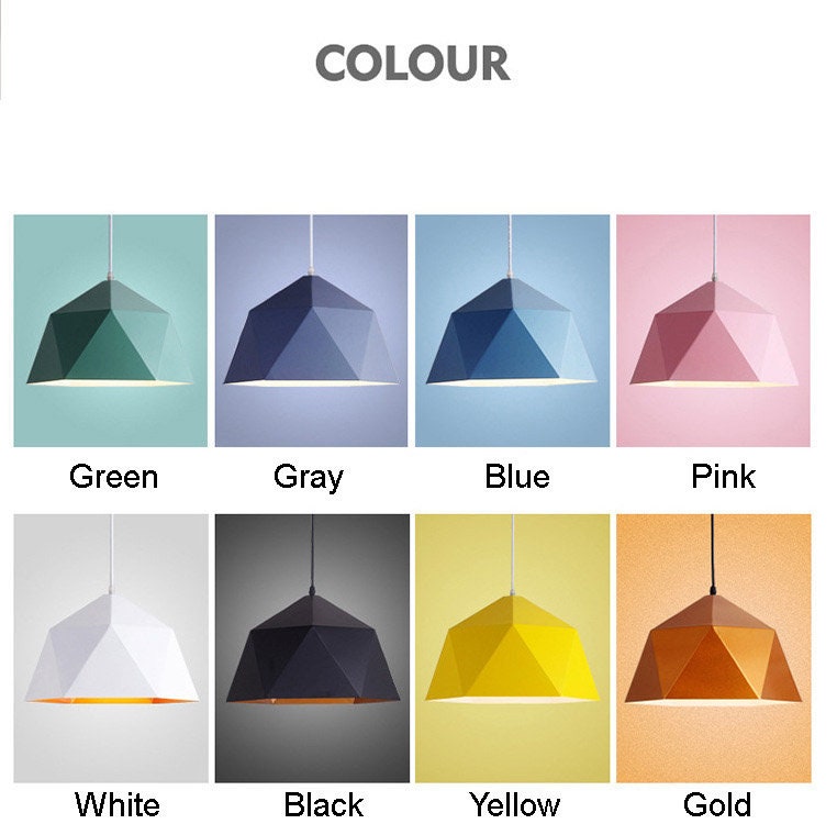 Pendant Light Geometric ShapeLighting PendantCeiling Etsy