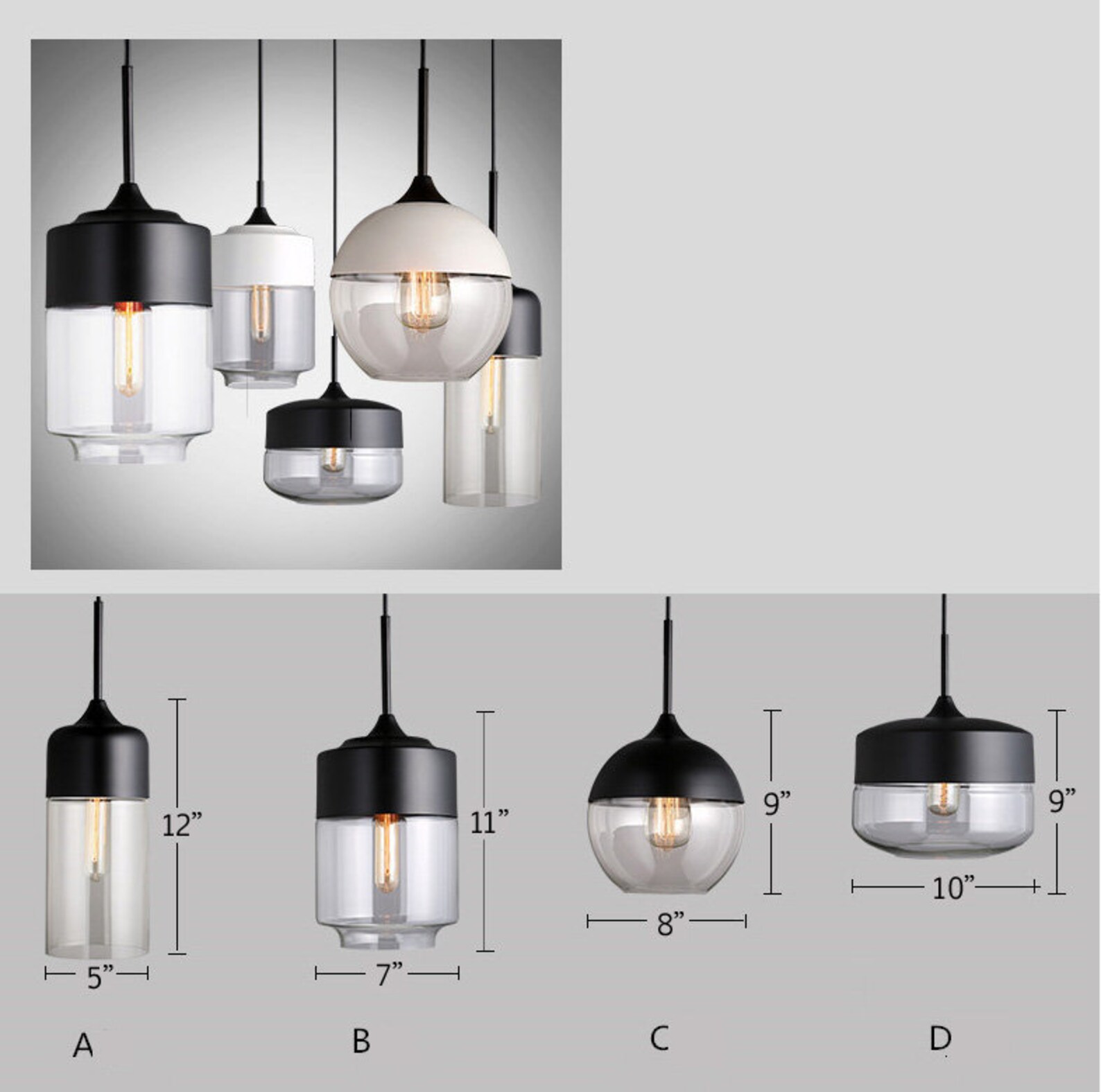 Glass Pendant Lightlighting Pendantceiling Lightinghanging Etsy UK