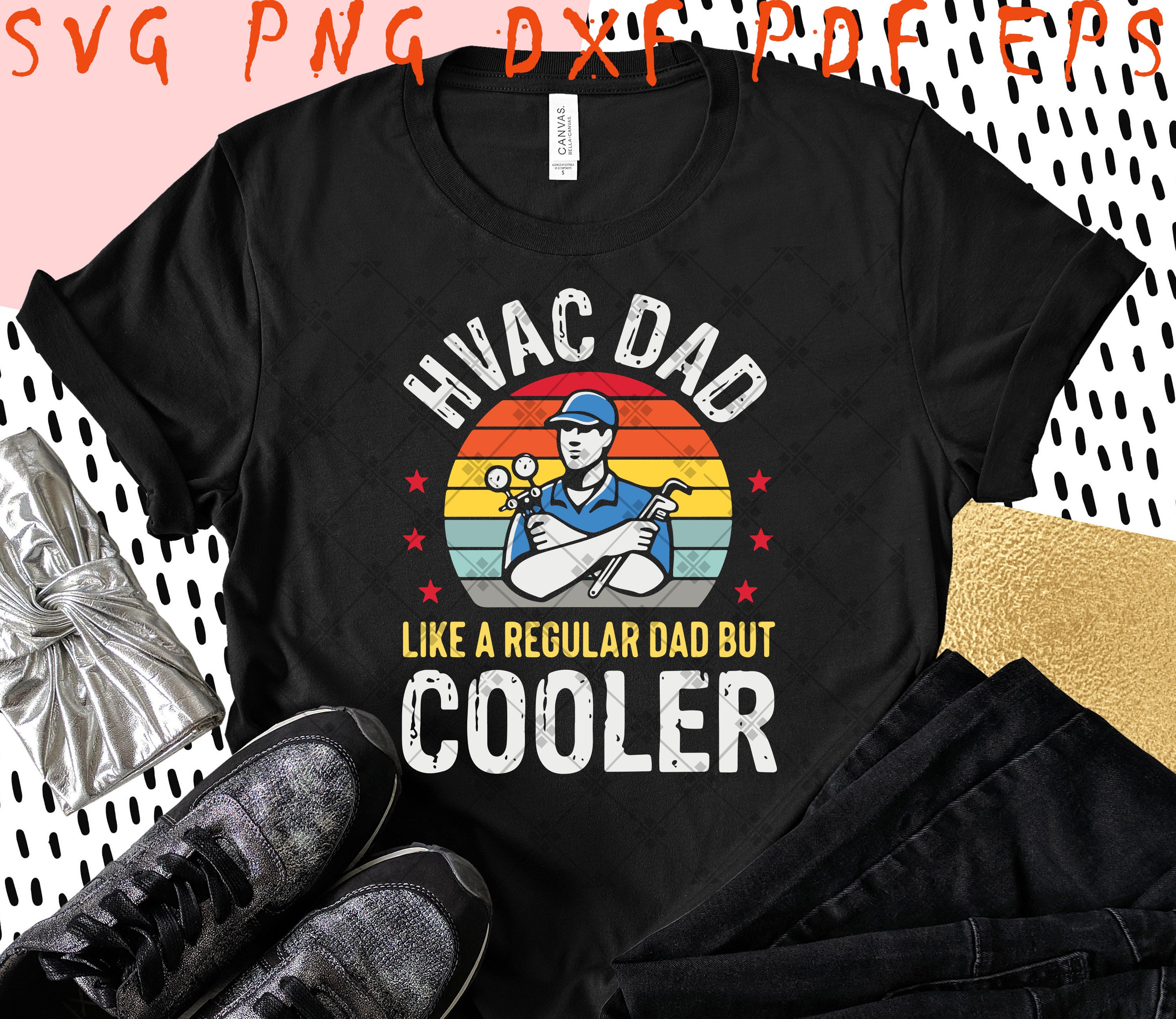 Hvac Dad like a regular dad but Cooler Mens Funny Hvac Etsy
