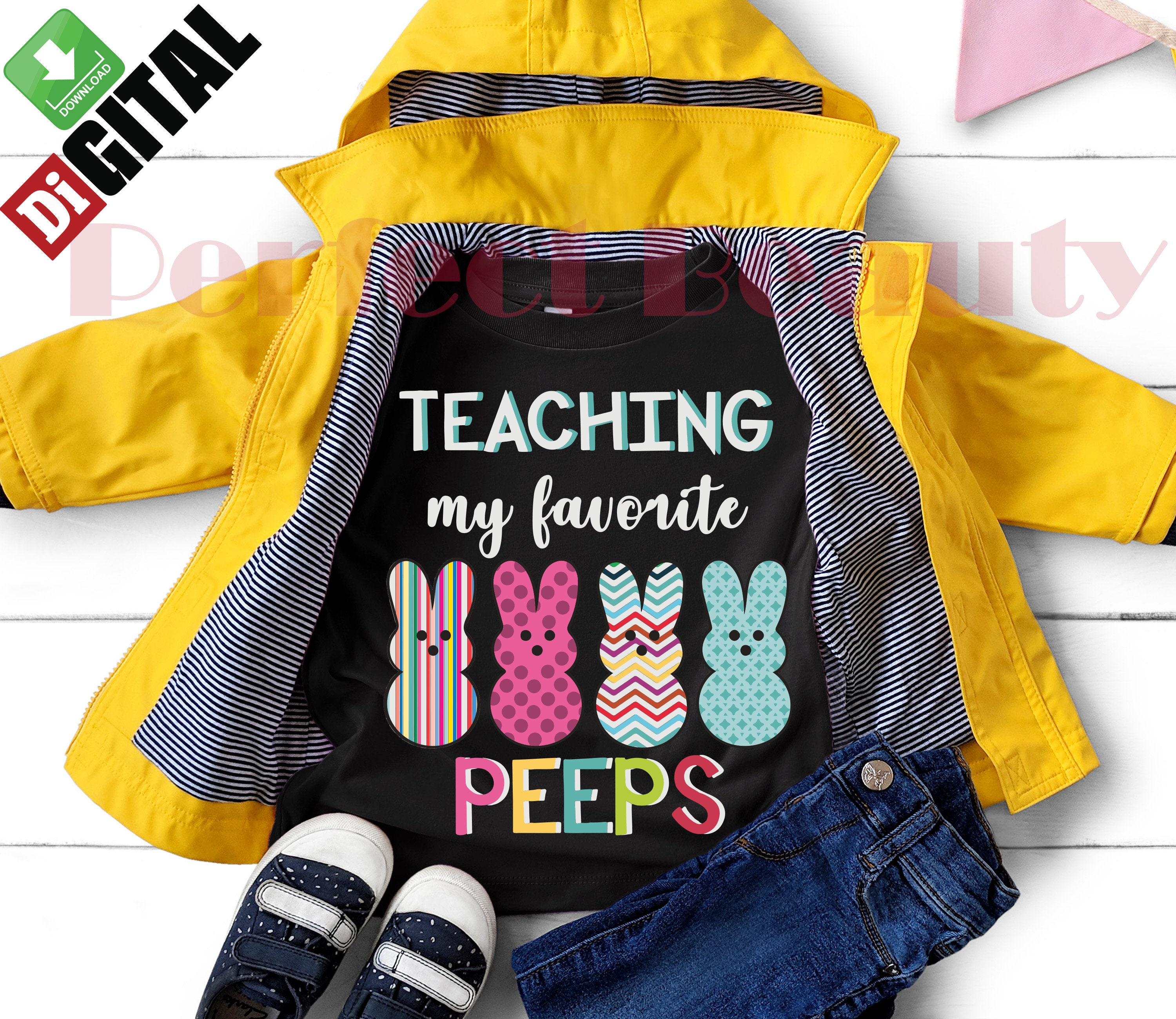 Download Teaching My Favorite Peeps Bunny Egg Svg Teacher Easter Day | Etsy