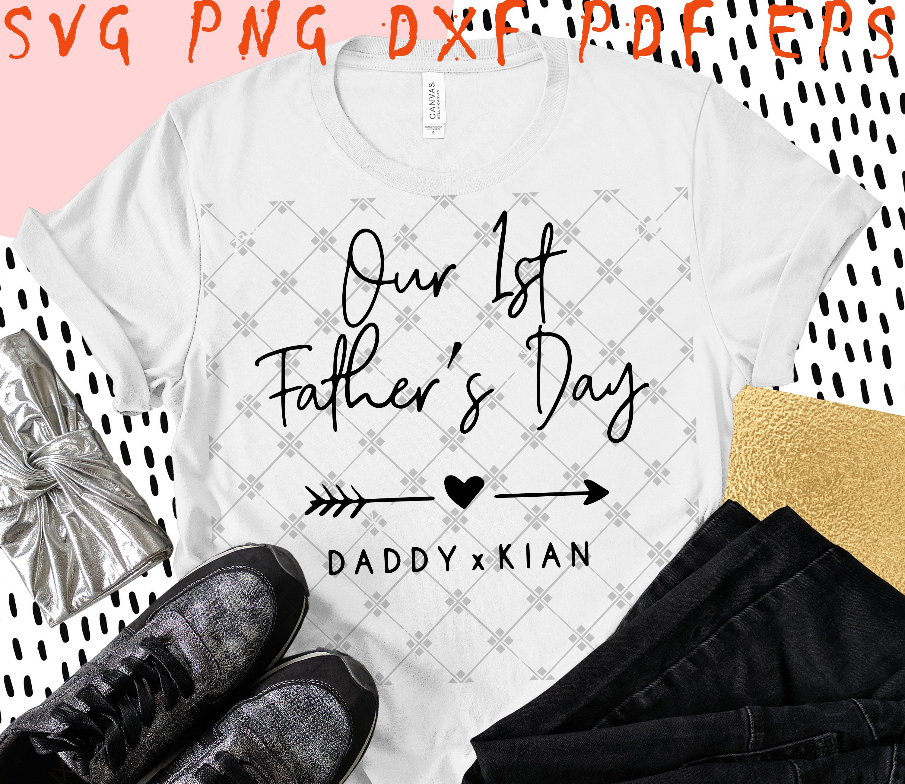 Download Our 1st Fathers Day Svg Daddy And Kian Svg Fathers Day Gift | Etsy