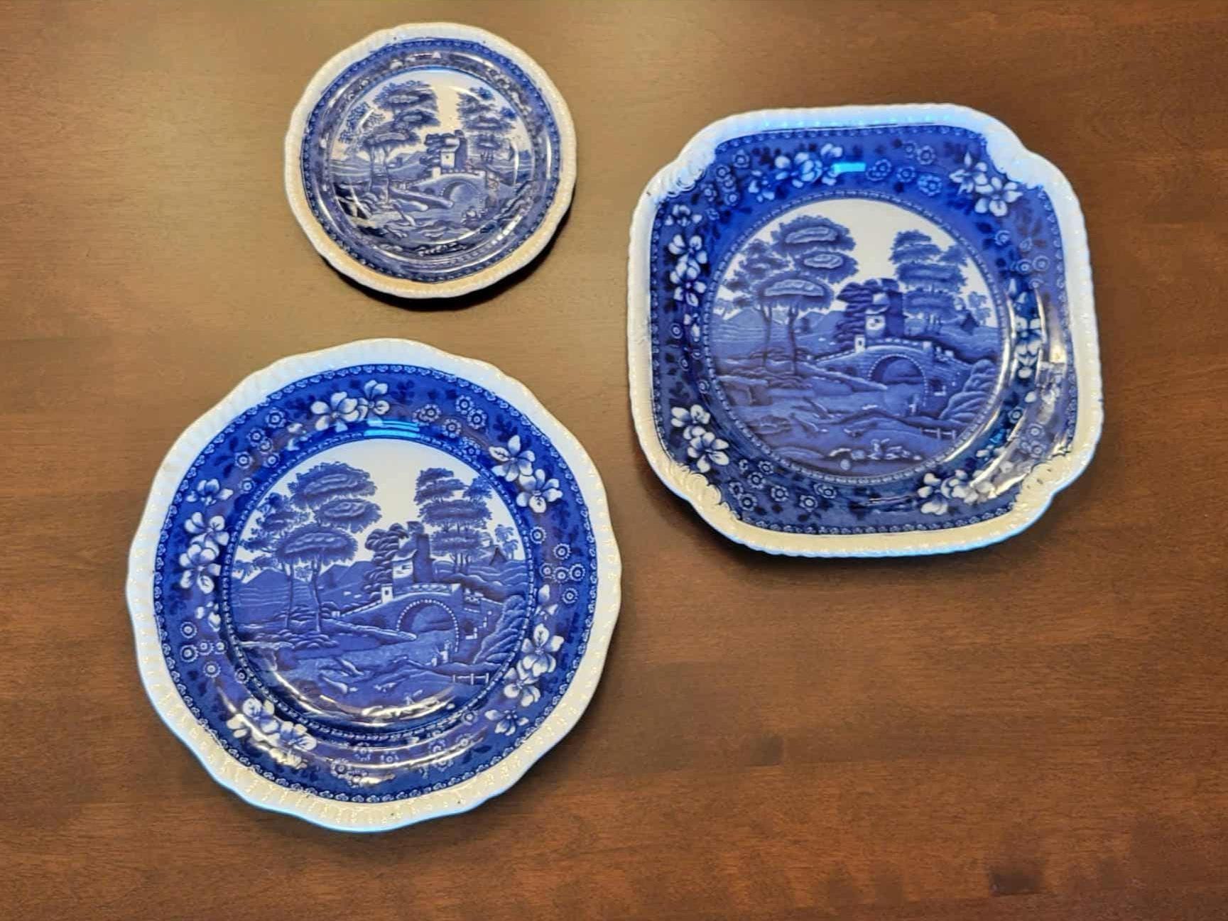 SPODE Tower Blue 5pc 仙10【6客セット】Spode BLUE TOWER C.1814.B ティー