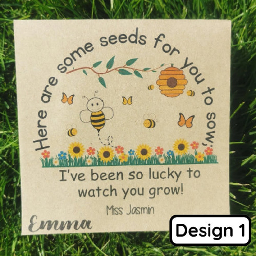 End of Year Gifts for Class Bee Friendly Seed Packet End of Term Gift ...