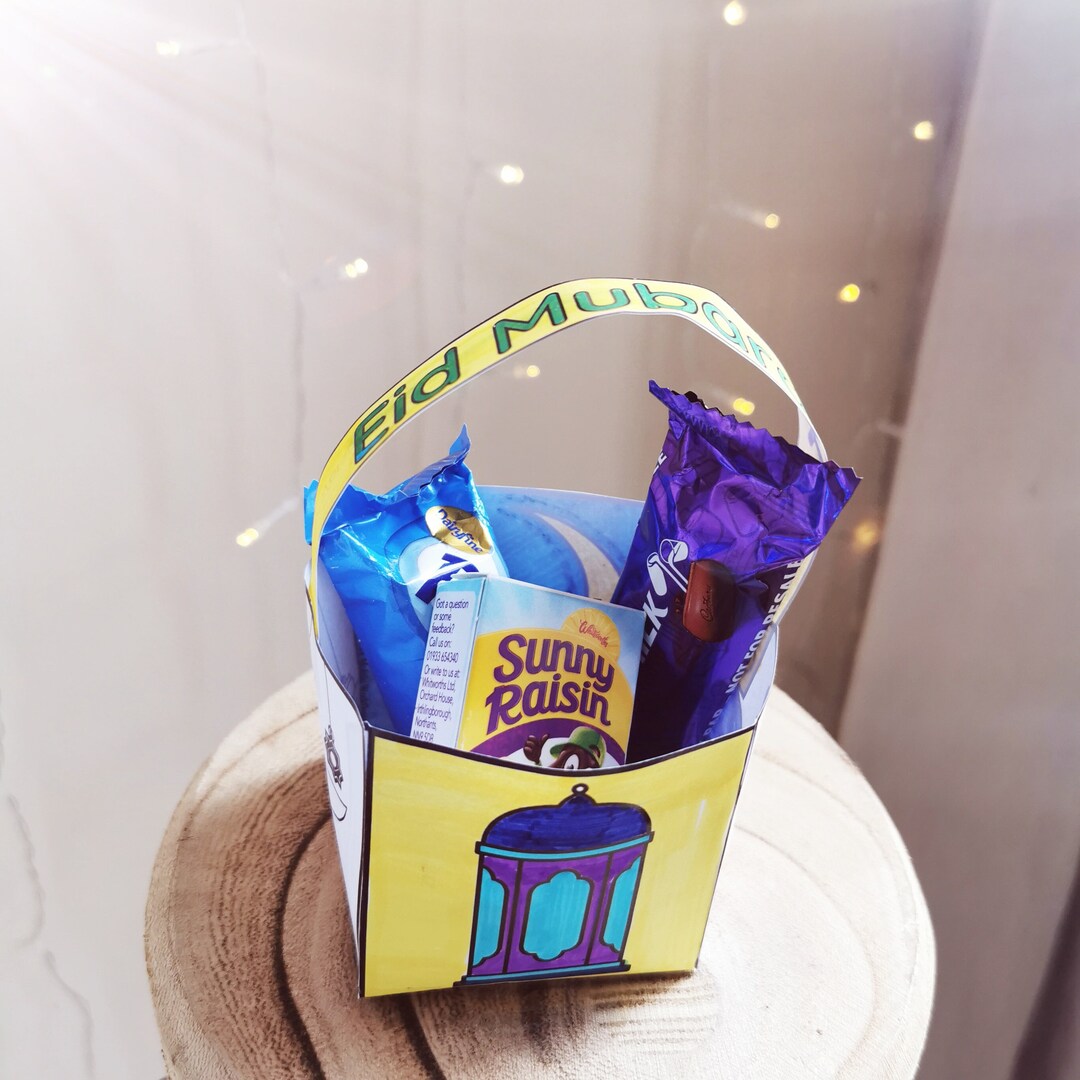 Eid Gift Basket DIY Eid Basket Eid Sweets Basket for Kids Etsy