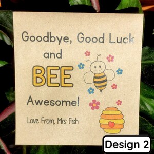 End of Year Gifts for Class | Bee Friendly Seed Packet | End of Term ...