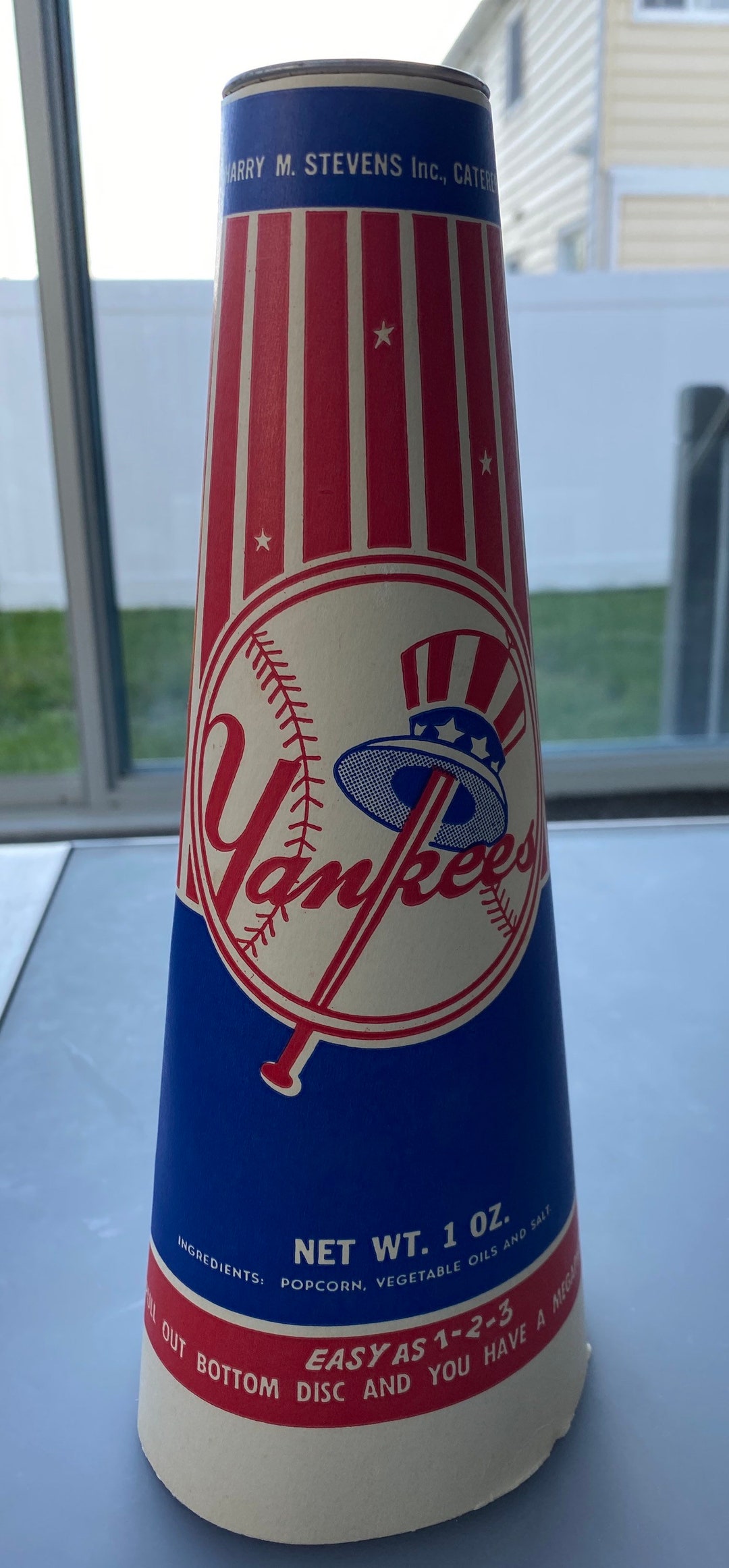 1960s Yankee Stadium Popcorn Holder/megaphone. Rare Etsy