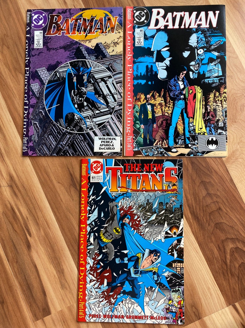 Batman 440-441 New Teen Titans 61 Lonely Place of Dying Part - Etsy