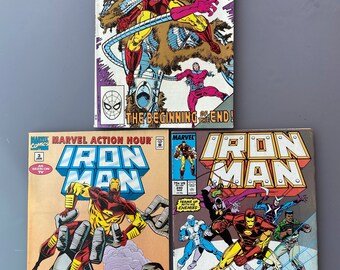 Iron Man #3(1995), #11(1990)Pt 2 of 5, #240(1989) Lot of 3, Marvel Vintage