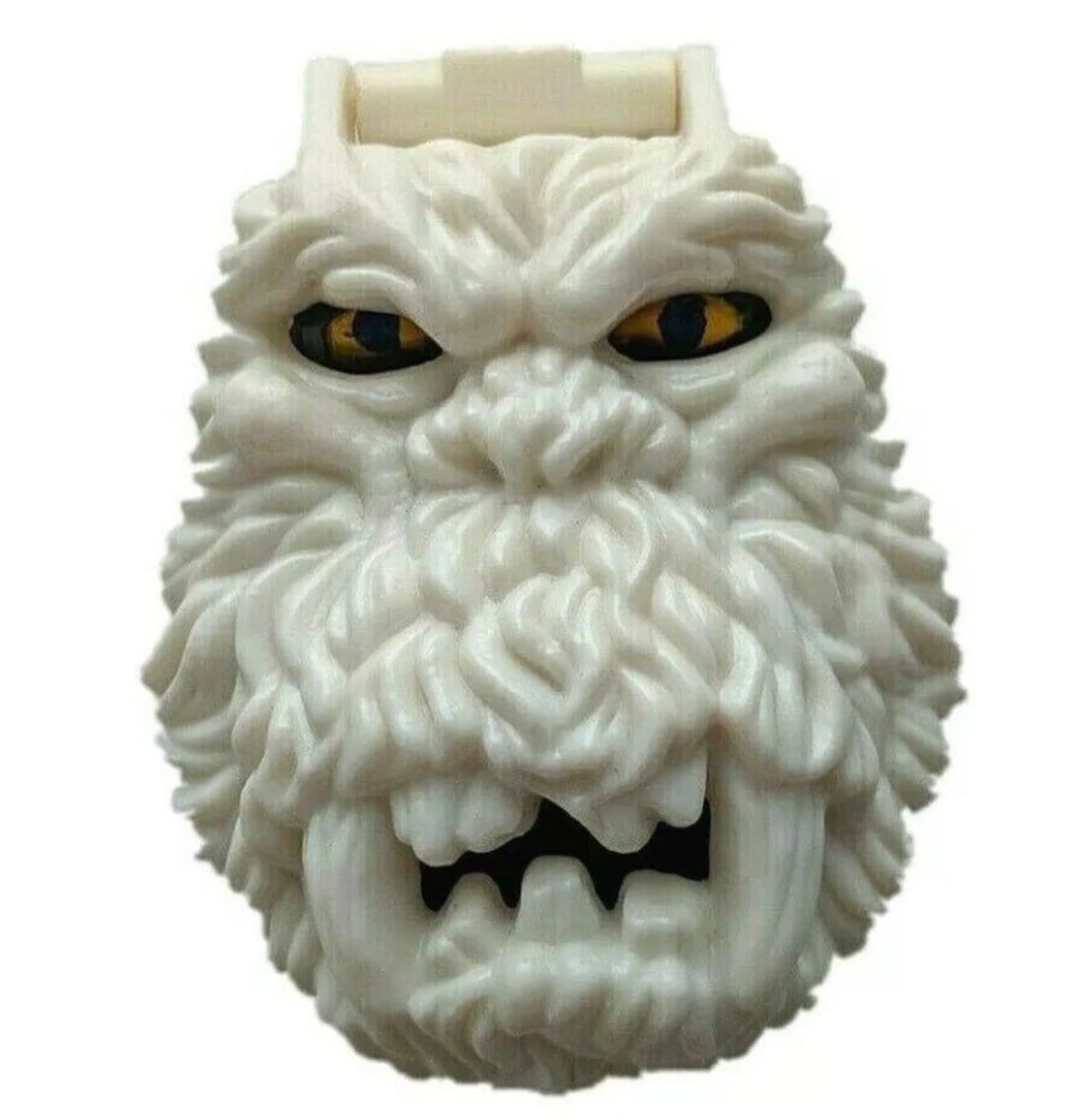Mighty Max Toy From Mcdonalds, 1990s. White Snow Monster Head . Unused