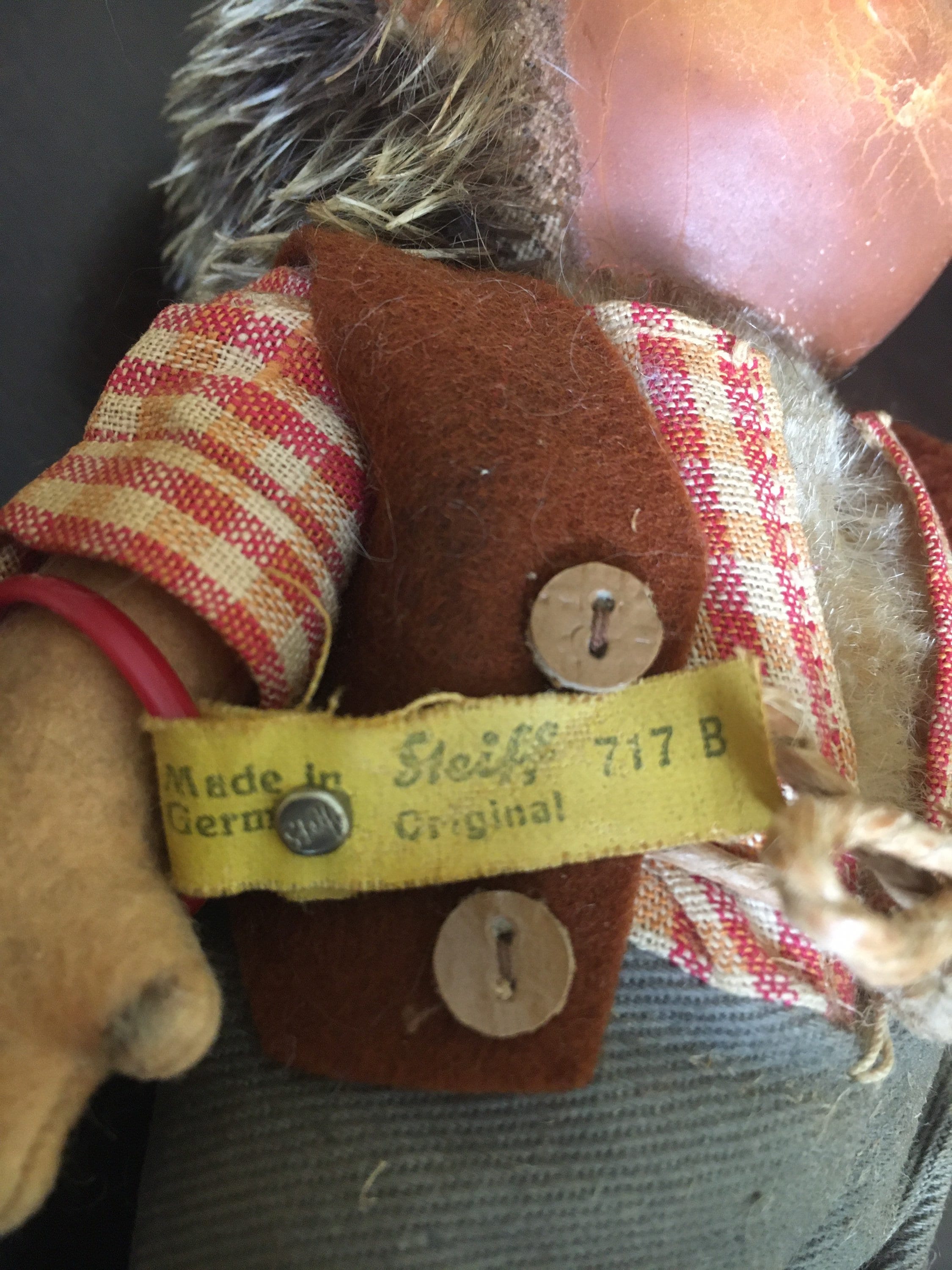 ORIGINAL MICKI & Mecki Steiff Igel Pärchen Stofftier 50er 60er Jahre